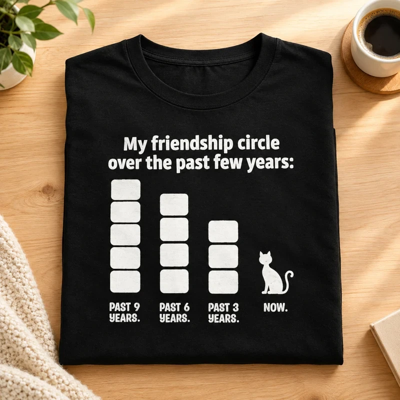 My Friendship Circle t-shirt with an original cat design